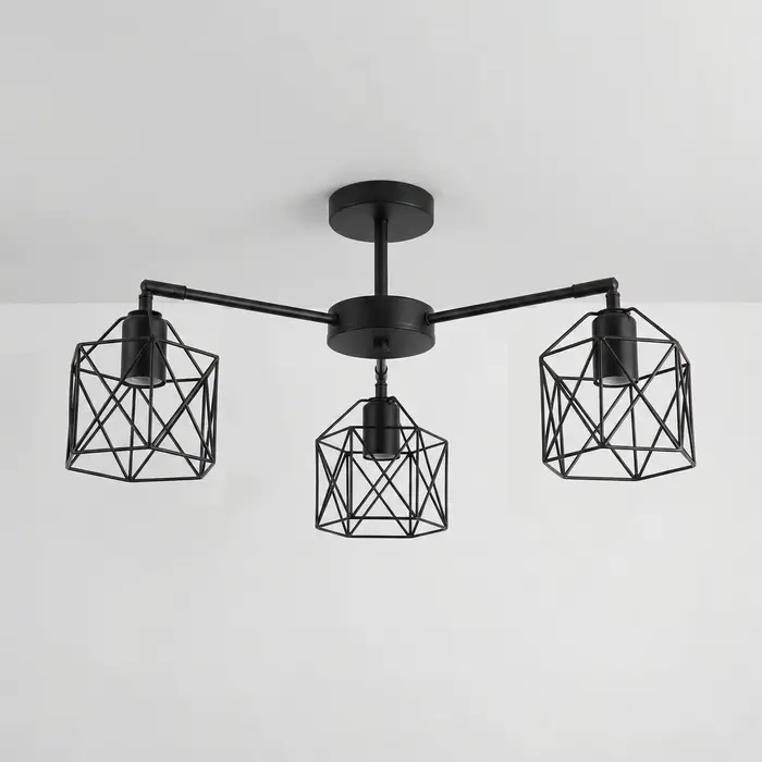 Luminaires en fer noir style loft vintage