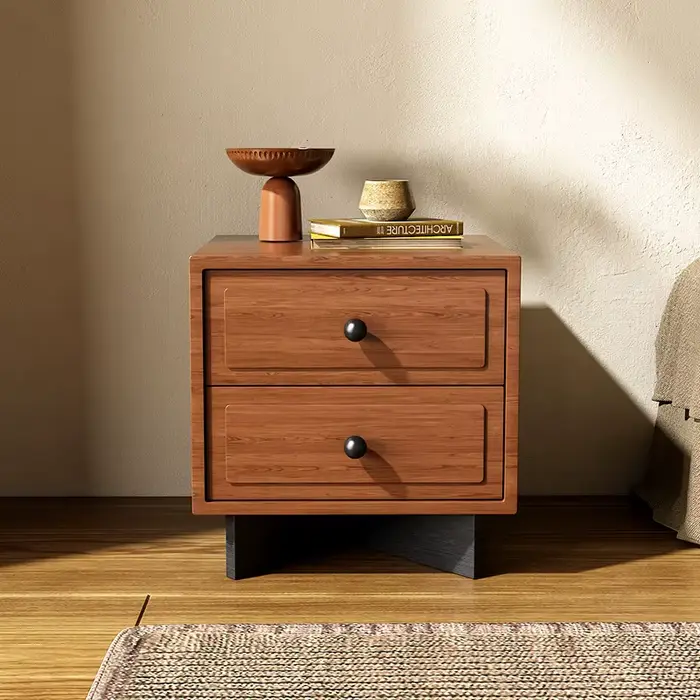 Table De chevet Vintage du milieu du siècle, minimaliste, élégante, tendance, esthétique, luxe neutr