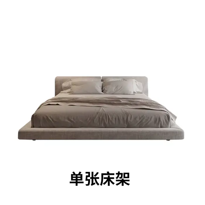 Lit King Size avec rangement, armoires uniques, organisateur, tête de lit, cadres de lit, chambre à 