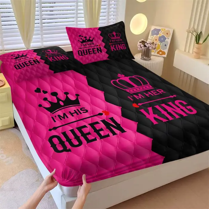 Parure de lit King and Queen « Je suis sa reine