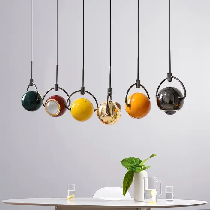 Lampe suspendue en frêne au design nordique simple