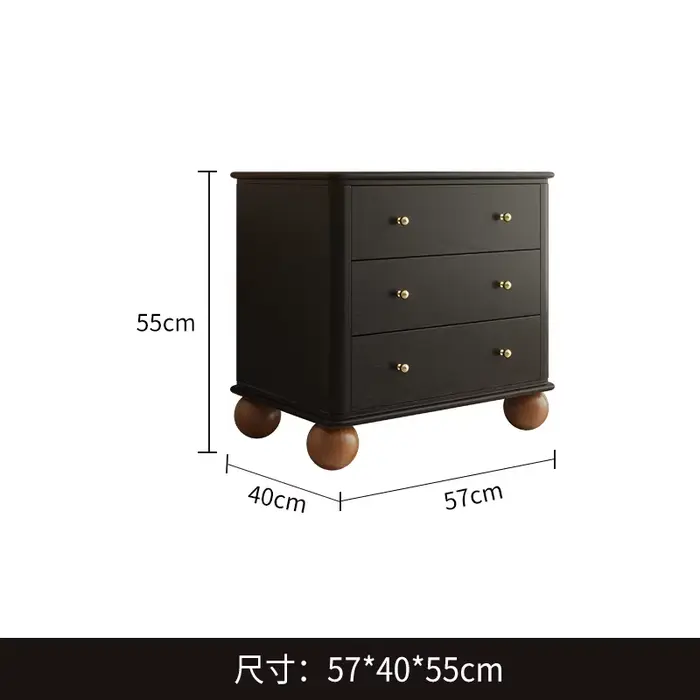 Table de chevet de bureau à tiroirs, design moderne, table basse étroite, commode noire pour chambre
