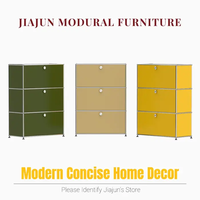 Meubles modulaires |   Armoire de rangement 1x3 |   Avec 3 portes rabattables |   Personnalisation p