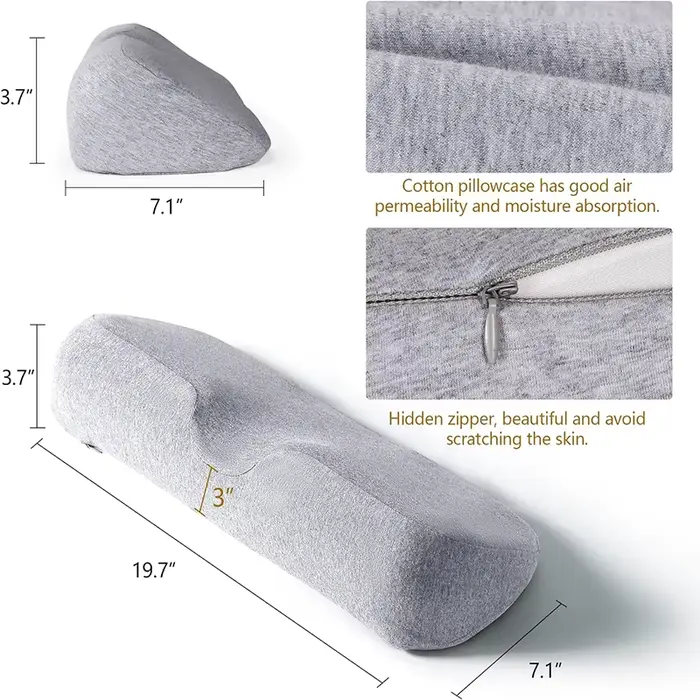 Oreiller cervical, oreiller de contour en mousse à mémoire de forme, oreillers de lit pour dormir la