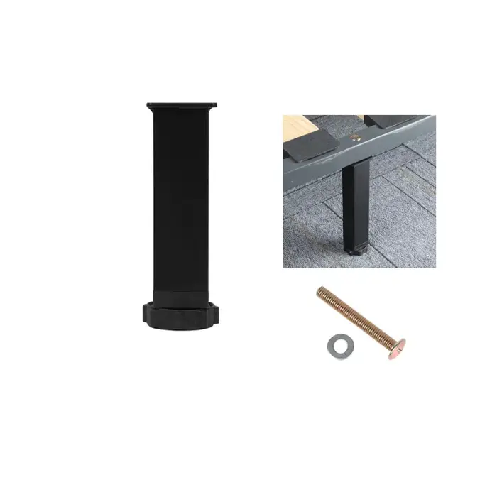 Pieds de lit à cadre nervuré, colonnes de support de type T, cadre de lit en bois porteur, pieds de 
