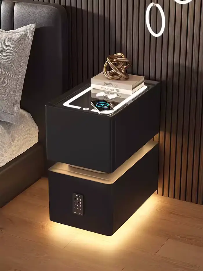 Table de chevet intelligente créative avec chargement sans fil