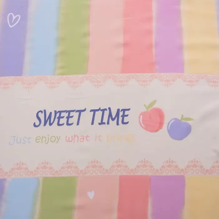 Drap de lit élastique imprimé arc-en-ciel