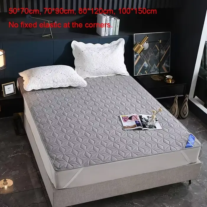 Coussin de lit imperméable matelassé en coton Sandwich