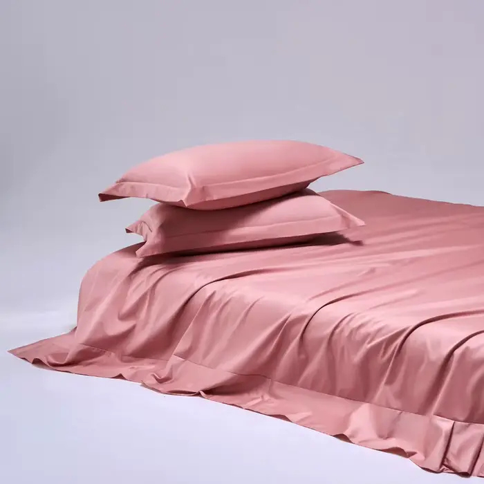 Parure de draps de luxe en coton égyptien haut de gamme 1000TC, drap-housse, drap plat, taies d'orei