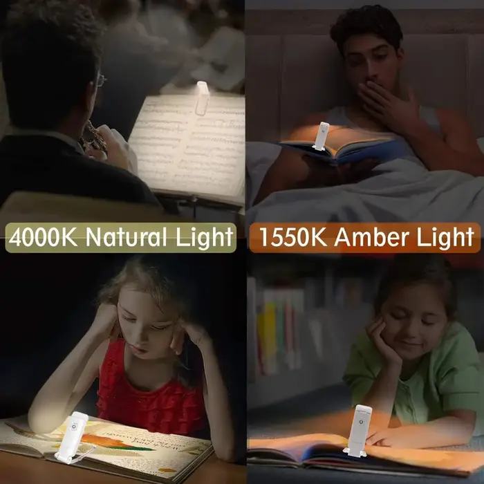 Lampe de livre LED à clipser