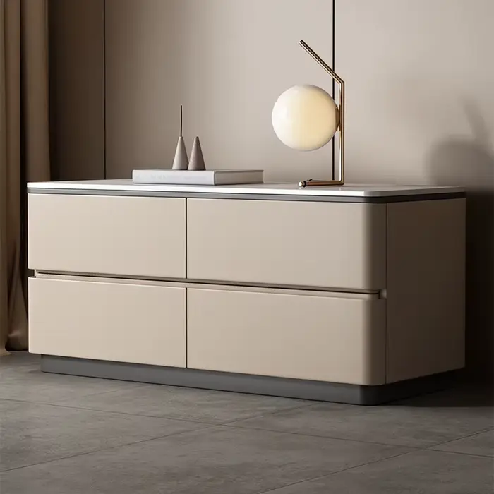 Table De chevet européenne esthétique, Design moderne et minimaliste, Table De nuit élégante, Style 