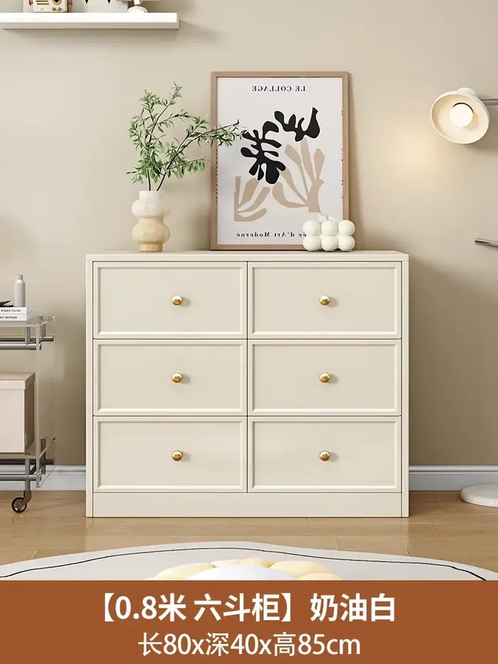 Commode de luxe crème, meuble moderne de rangement caché de qualité supérieure, armoires de salon, p