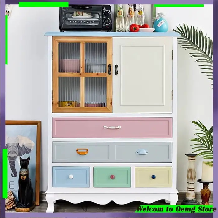 Armoire De Salon sur pied anti-poussière Cube multi-usages maison classeur entrée américaine Muebles