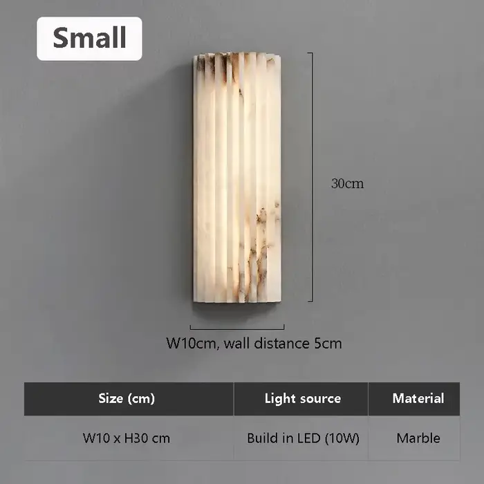 Lampe murale en marbre minimaliste moderne, style italien, lampe de chevet, chambre à coucher, desig