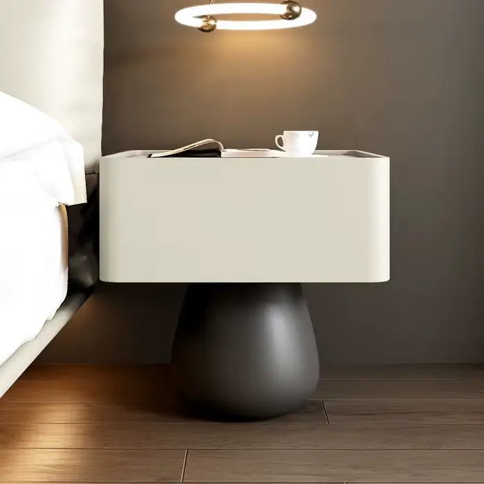 Table de chevet de luxe légère en bois massif, moderne et Simple, armoires de rangement pour chambre