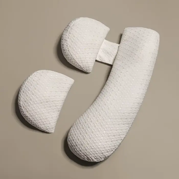 Oreiller de grossesse doux en forme de U, coussin de couchage latéral lombaire pour femmes enceintes