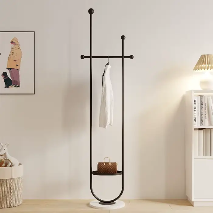 Support Portable porte-vêtements chambre support au sol cintre porte-chapeau maison moderne Perchero