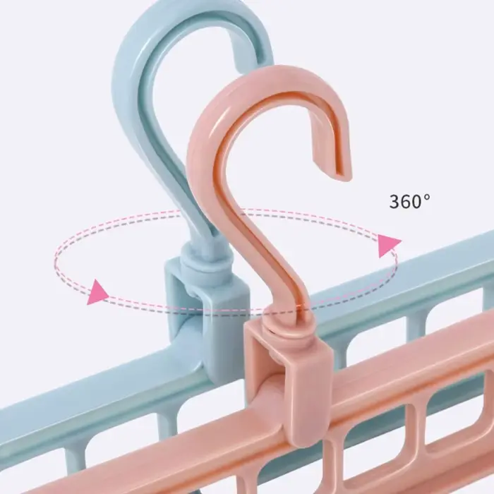Support de rangement de garde-robe à 9 trous