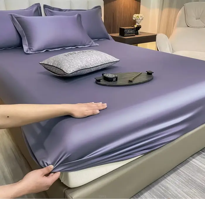 Drap-housse en coton égyptien doux avec élastiques, luxe 400TC, 100% coton, housse de matelas ajusta