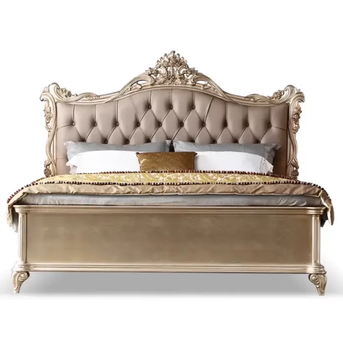 Armoires de lecture lits Double esthétique reine cadre de couchage