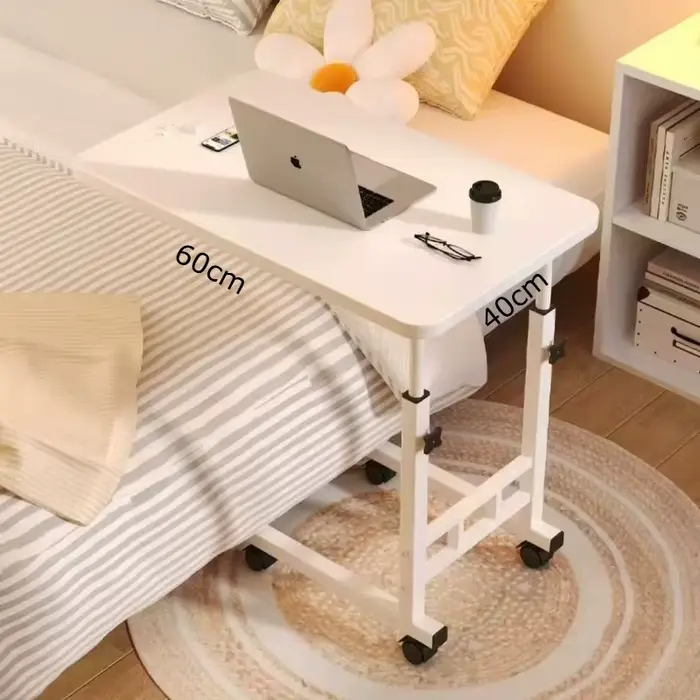 Table de chevet, bureau domestique, table relevable mobile, table de chambre, table d'écriture