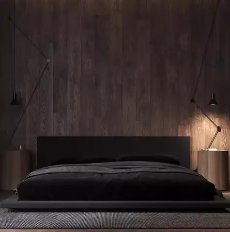 Lit King Size moderne Design minimaliste Queen rembourrage lit dormir moderne Muebles Para dortoir m