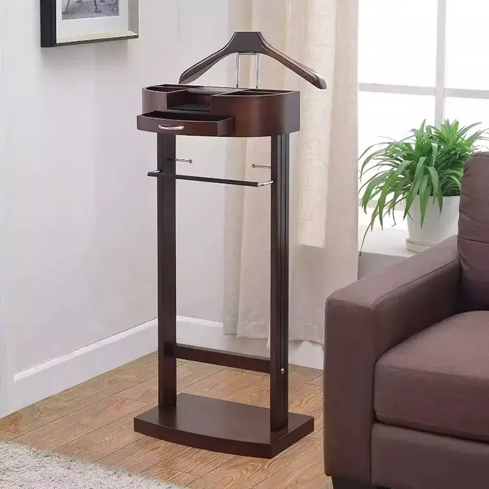 Porte-vêtements moderne pour chambre à coucher avec tiroir