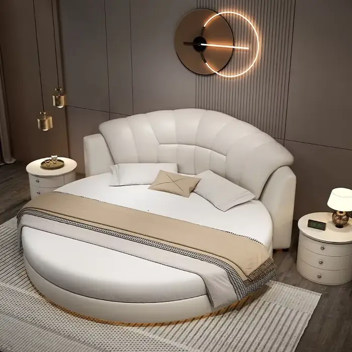 Tête de lit de luxe 200x200cm, style hôtelier français, pour lits jumeaux et doubles, Cadres de lit,