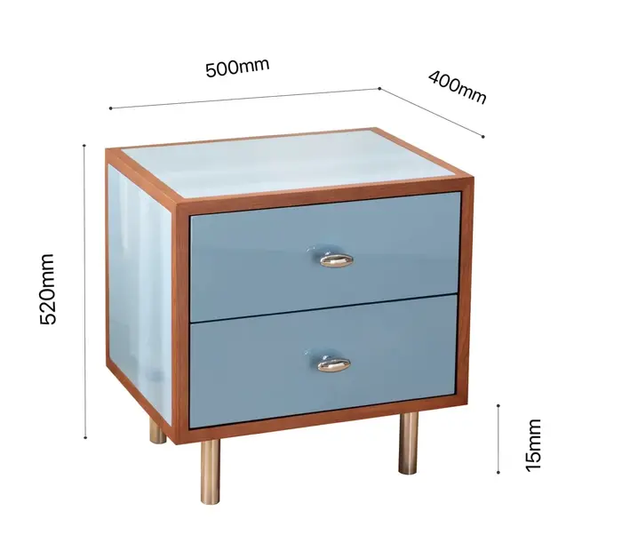 Rangement mignon table De chevet moderne nordique esthétique pieds en métal table De chevet français