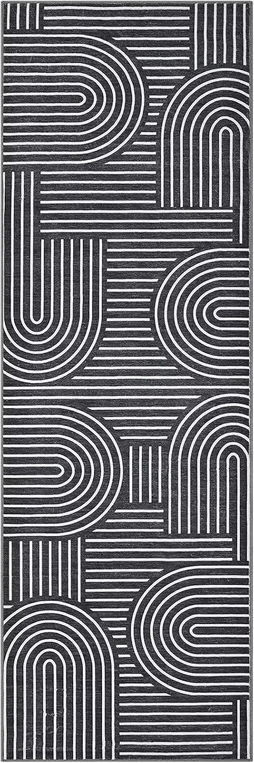 Tapis de couloir modernes longs et abstraits, tapis de cuisine antidérapants, tapis de salle de bain