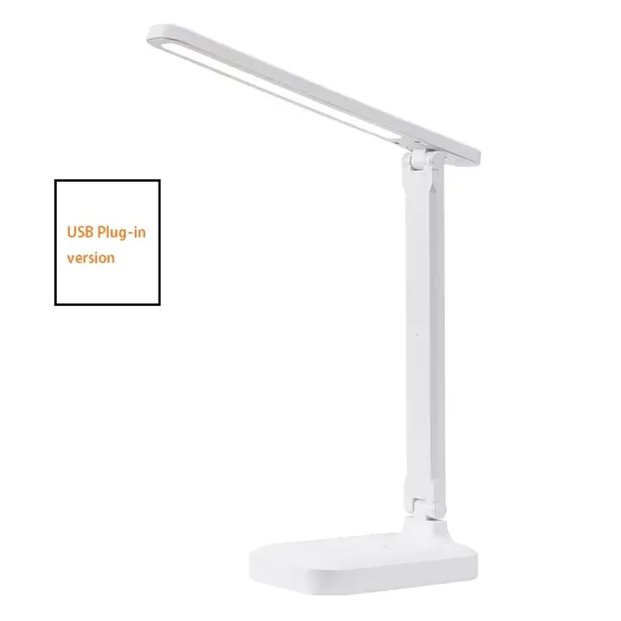 Lampe de bureau pliable LED avec 3 commandes tactiles à gradation continue, lampe de lecture pour so