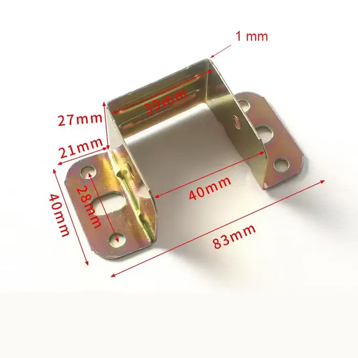 Supports de poutre de lit en métal durables, 20 pièces, épaissis pour une fixation stable des meuble