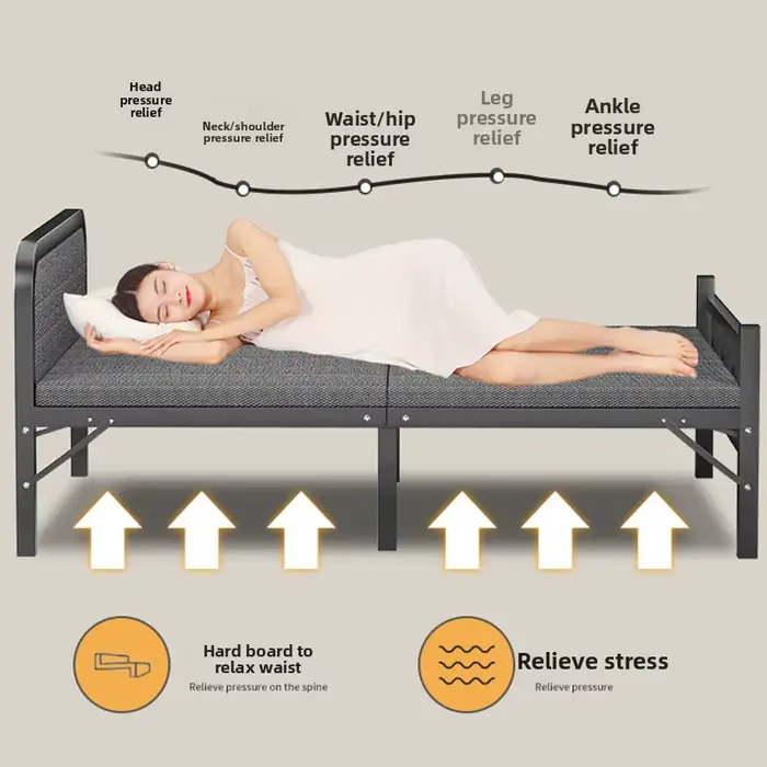 Lit pliant compact pour chambre d'étudiant