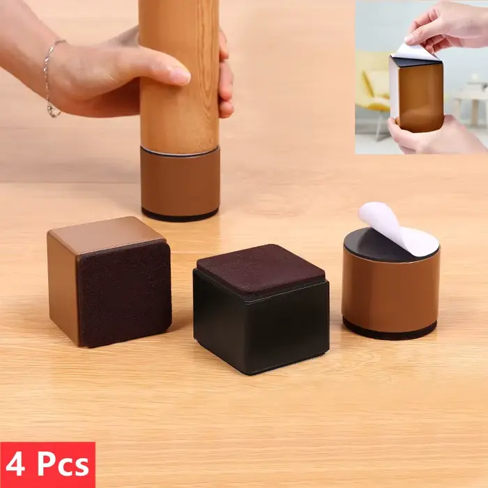 4 pièces en acier au carbone meubles lourds rehaussant pied coussin lit canapé chaise Table pieds ré