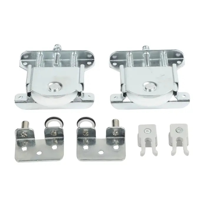 2 poulies pour portes coulissantes de placard avec roues réglables pour un montage facile et un fonctionnement fluide