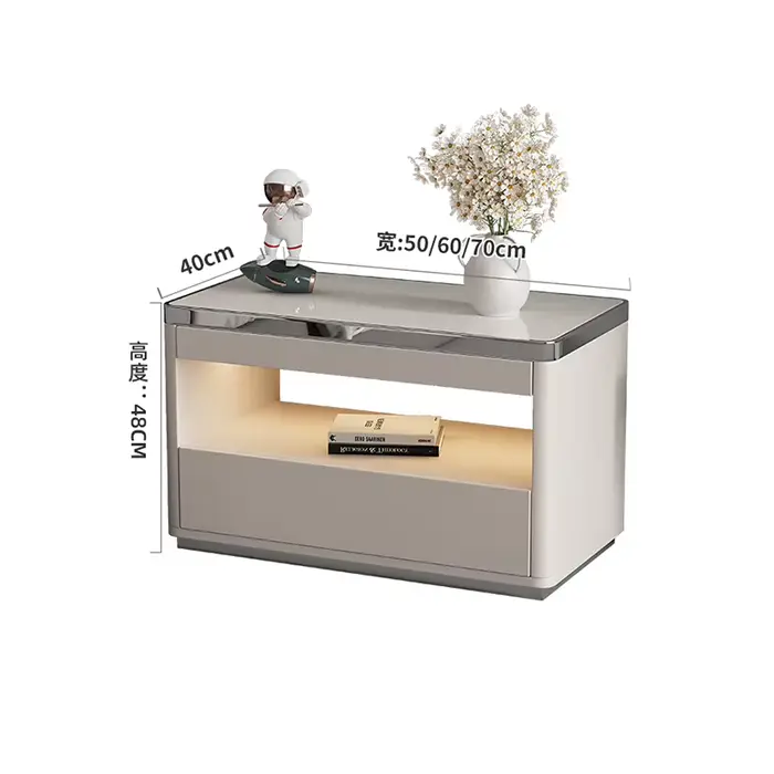 Table De chevet De luxe italienne à la mode, rangement moderne, Tables De chevet simples, qualité délicate, meubles De chambre à coucher