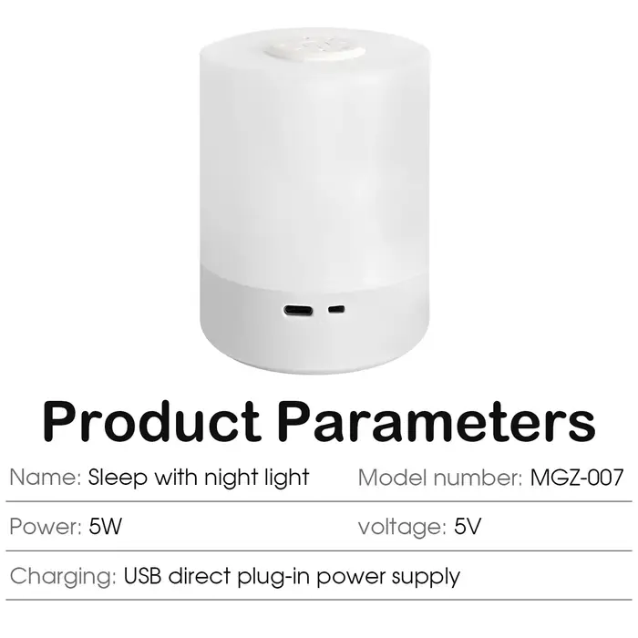 Lampe de nuit tactile 3 Modes LED veilleuse