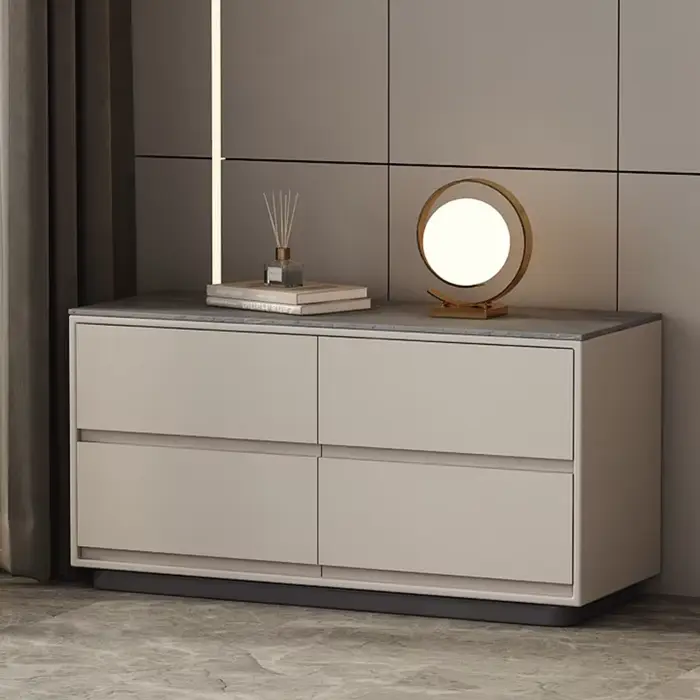 Table De chevet De chambre moderne Simple, Glamour, Design De rangement élégant, Tables De chevet De