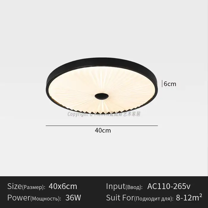 Menvix noir chambre plafonnier moderne minimaliste chambre principale chambre crème Style Super lumi