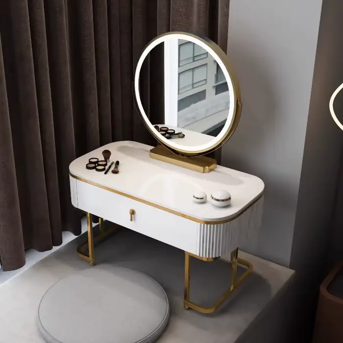 Rangement maquillage coiffeuse étagère organisateur bijoux Design coiffeuse ornements nordique Pente