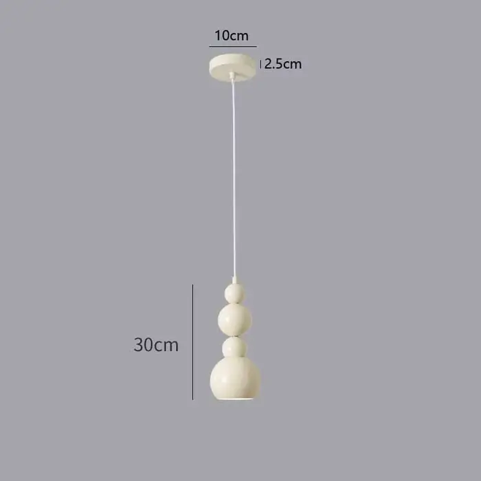 Lampe suspendue de chevet pour chambre à coucher, minimaliste, moderne, couleur crème française, gou