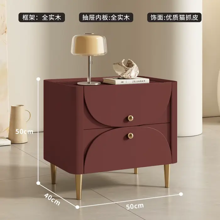 Nouvelles Tables de Chevet Crème Style Créatif Miniatures et Adorables avec Tiroirs de Rangement, Ta