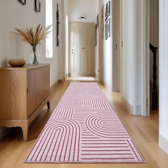 Tapis de couloir modernes longs et abstraits