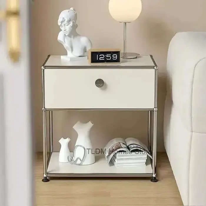 Table de chevet minimaliste, meubles de chambre à coucher médiévale, Module de rangement, meuble lat