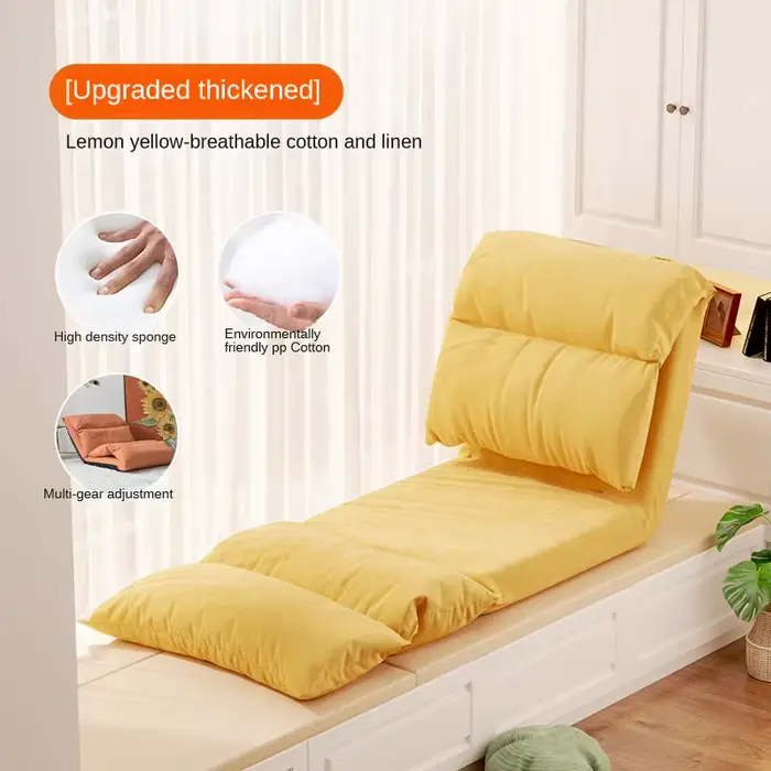 Canapé-lit simple pliable avec dossier, fauteuil inclinable, lit paresseux, tatami lavable, parfait