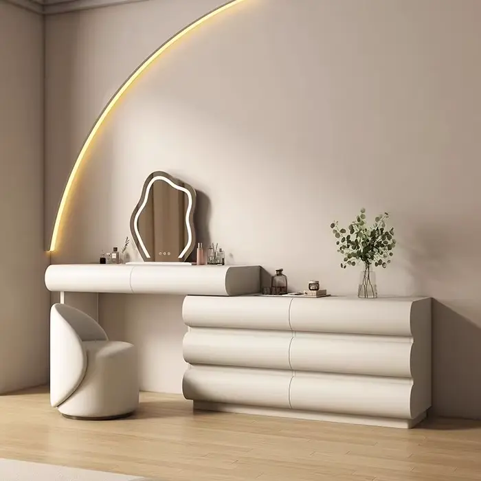 Armoire De rangement De chambre De luxe coiffeuse Recamera maquillage