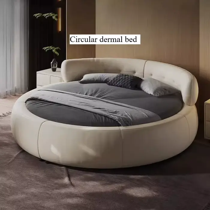 Lit King Size Nordique Noir Sans Matelas