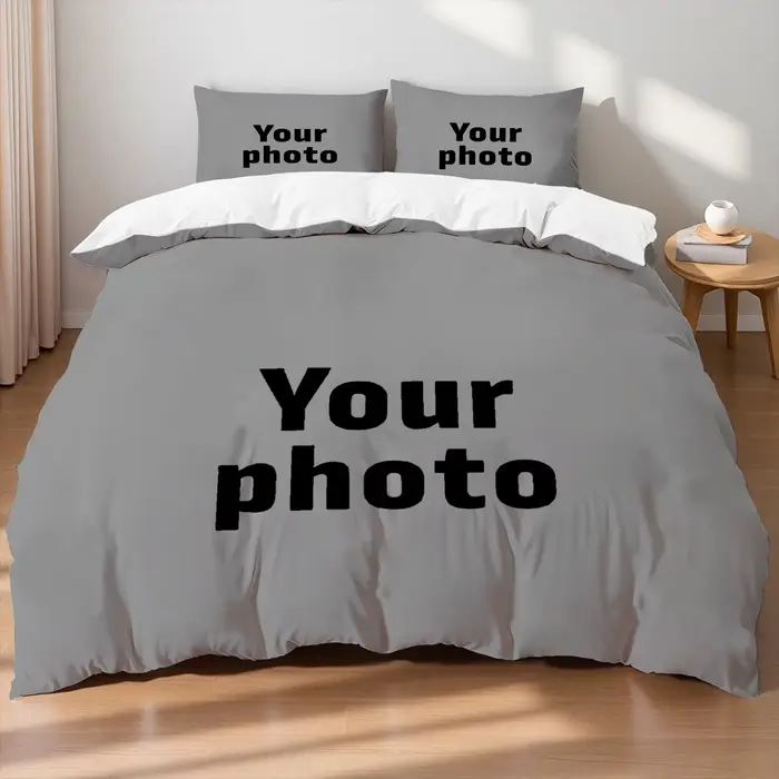 Parure de lit avec Photo personnalisée, housse de couette imprimée en 3D, télécharger votre Photo, L