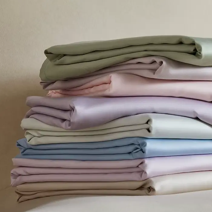 Drap plat 100% soie