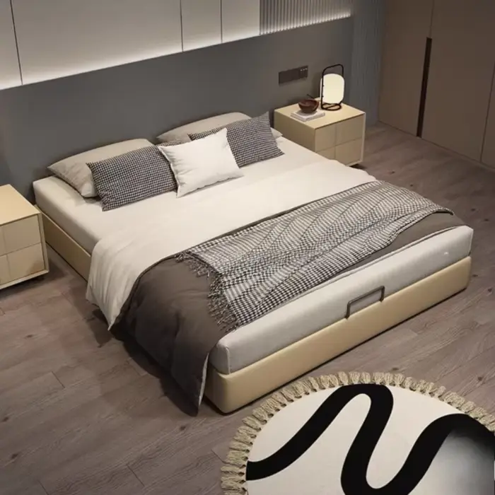 Esthétique 180x200 lit Double Unique dormir King Size cadre de lit tête de lit Muebles Para El Hogar meubles de maison décoration
